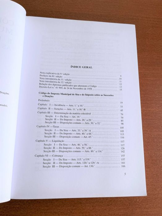 Código do Imposto Municipal de SISA e do Imposto sobre as Sucessões
