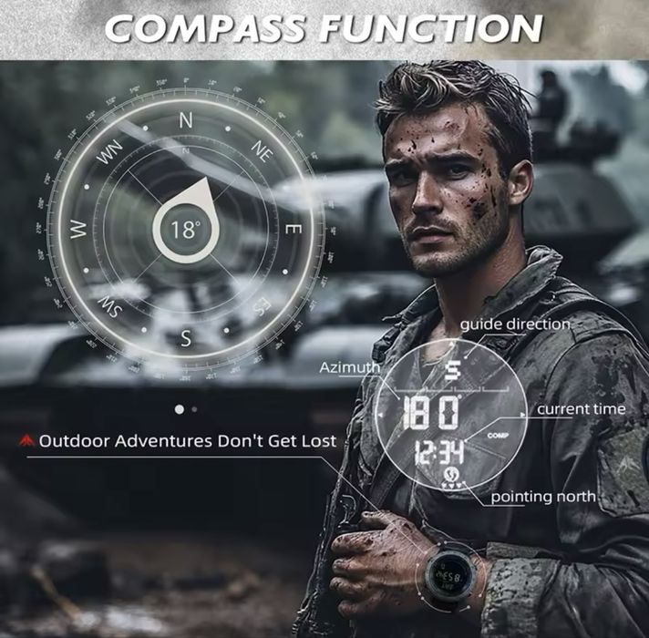 Годинник North edge Tank 3/ terrax /C-Nexus