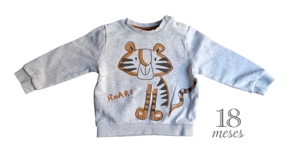 Camisola Cinzenta Kiabi 18 meses
