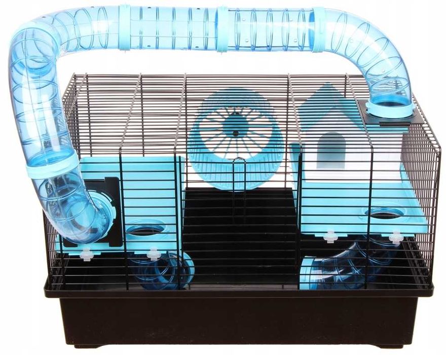 Duża Klatka Dla Chomika Gryzoni Myszy Tunel Domek Klatka Wybieg OKAZJA