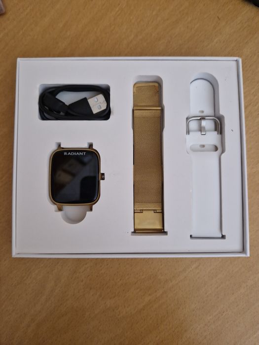 Relógio Radiant Queensboro 35MM Gold Sili White