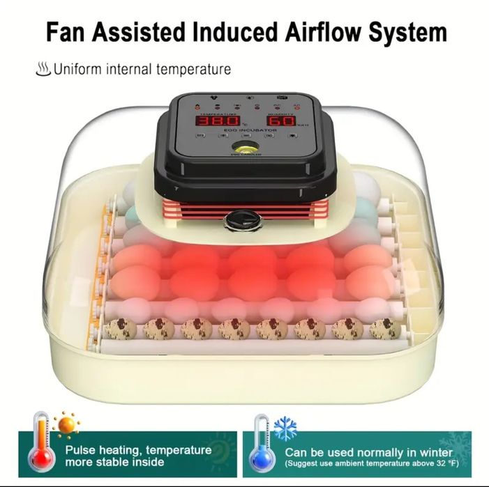 Chocadeira/Incubadora Automática para 35 ovos - Nova