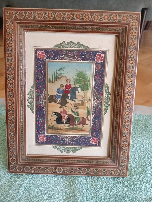 Stary obrazek Iran Persja miniatura