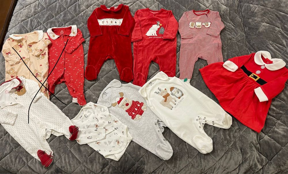 Новорічний чоловічок сукня боді Next C&A M&S Carters 68 74 нові