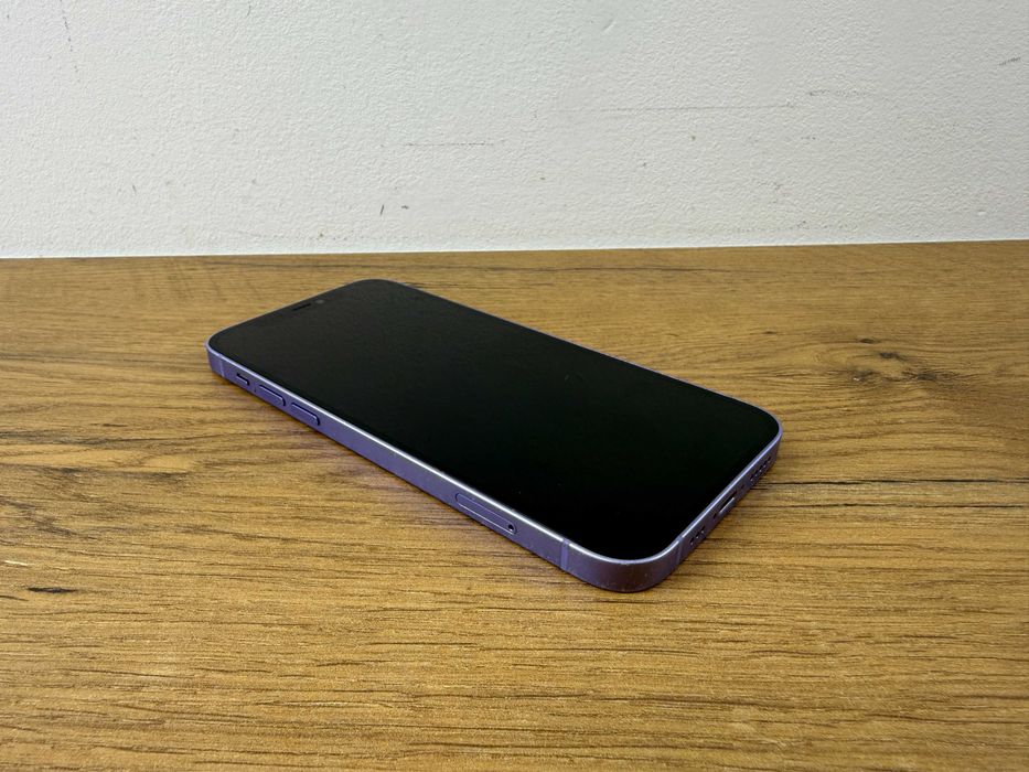 1465. Telefon Apple Iphone 12 Fioletowy. 100% sprawny. Zbity tył