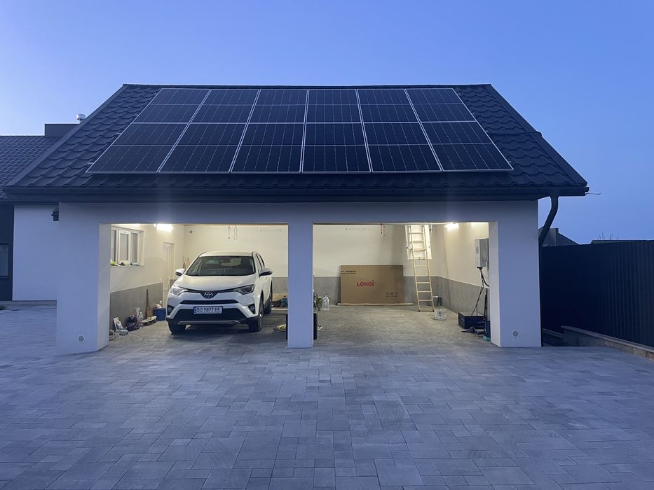 Монтаж сонячних панелей Інвертор Longi Deya  Trina Solar
