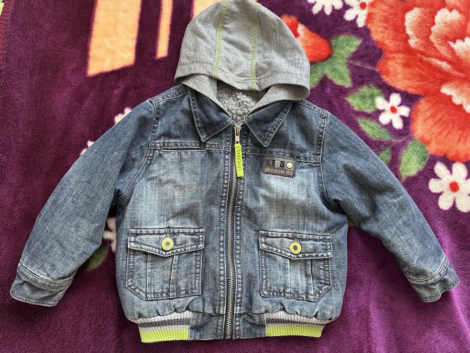 Куртка джинсова KEDS тепла для хлопчика осінь