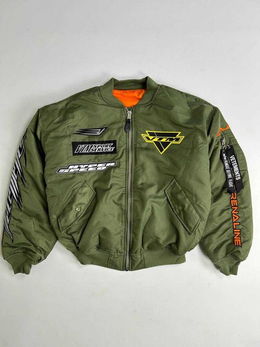 Бомбер Vetements Alpha Industries Bomber MA-1 куртка пуховик opium S M