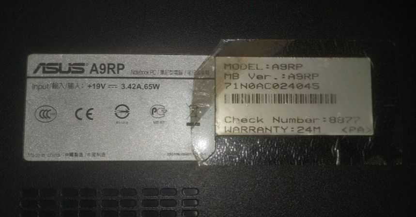 Ноутбук Asus + сумка
