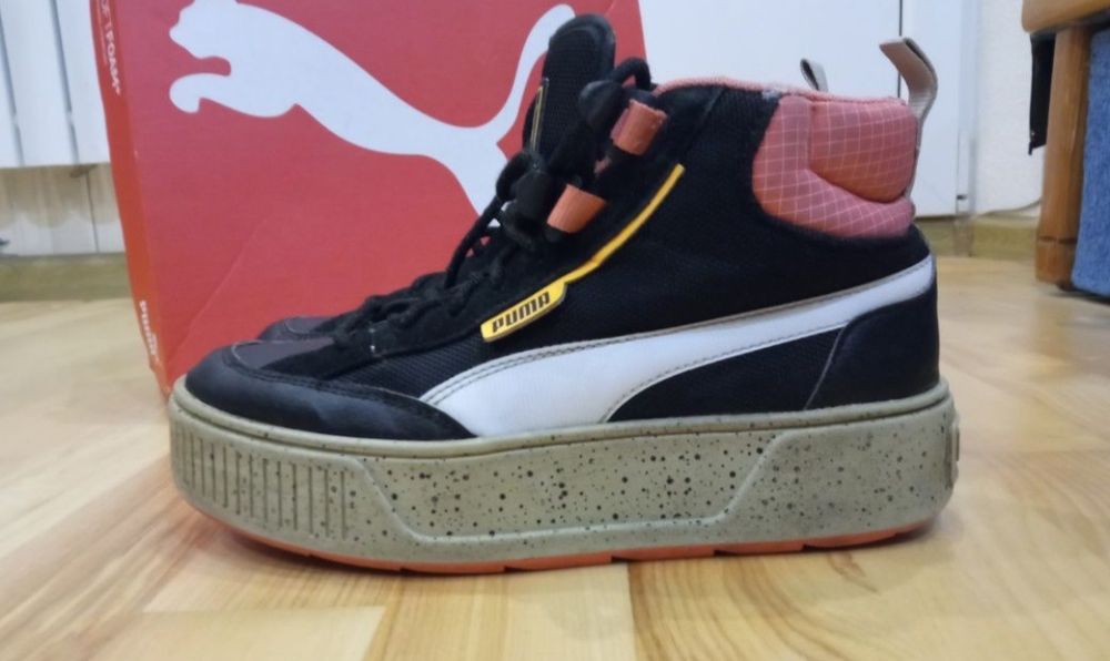 Продам женские кожаные демисезонные кроссовки сникерсы Puma  Karmen