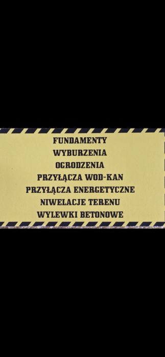 Usługi minikoparka