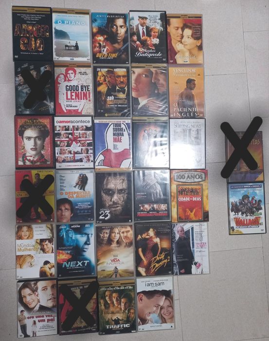 DVDs novos ou ótimo estado de conservação