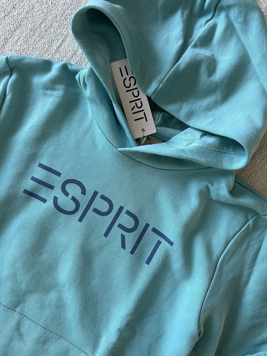 ESPRIT bluza dresowa z kapturem kangurka r. 140 / 146