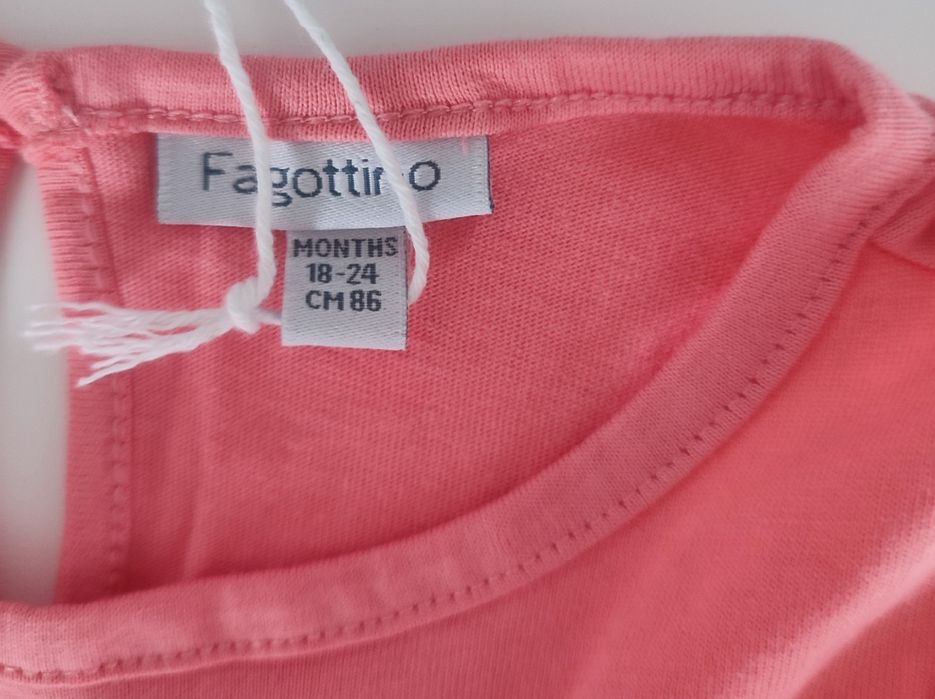 T-shirt OVS nowy 86 bawełna brokat