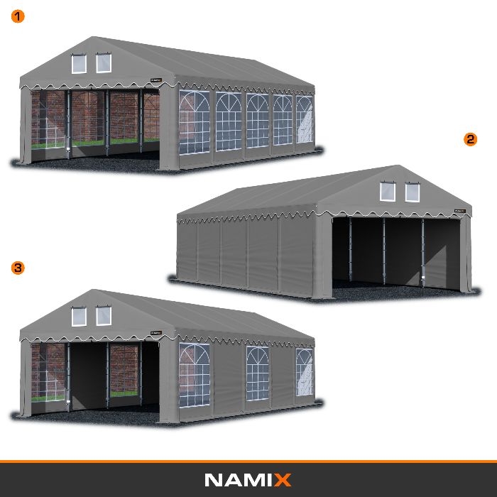 Namiot COMFORT 5x12 magazynowy handlowy garaż PVC 560g/m2