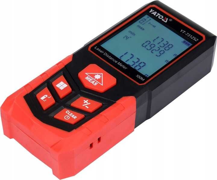 Dalmierz laserowy miernik cyfrowy Yato 100 m