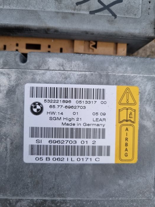 BMW E60 E61  sensor moduł poduszek airbag gateway brama SGM