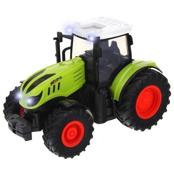 Traktor Zdalnie Sterowany Ciągnik z Przyczepą RC Pilot Światła