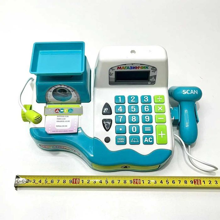 Касовий апарат Limo Toy із вагами Блакитний (7162-2 UA) Роздріб/Дроп