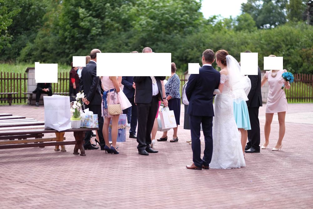 suknia ślubna, r.38, ecru, syrena koronka