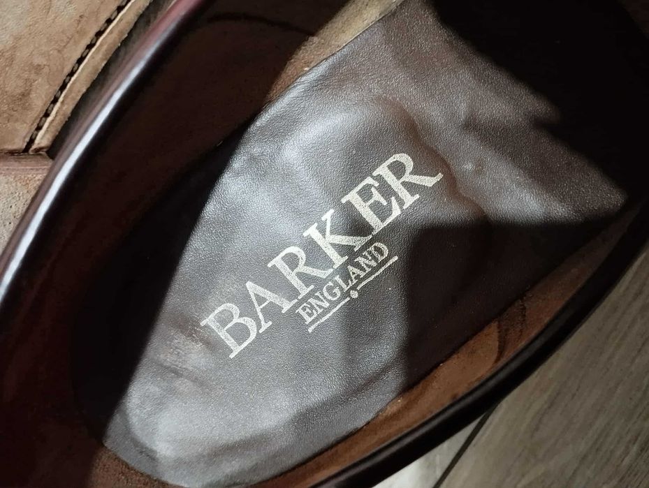 Barker Caruso Burgundy Loafer mocasin size 10F
