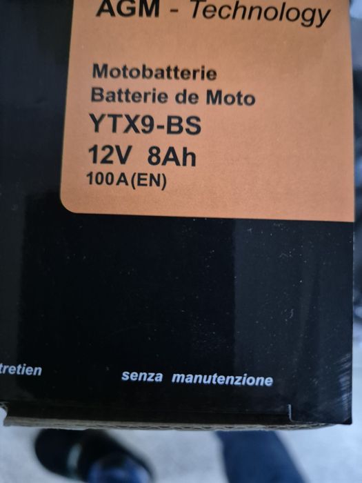 Bateria YTX9-BS 12V 8AH NOVA