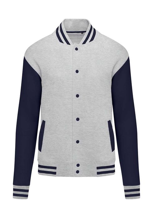 Kurtka unisex SG Originals Varsity Jasnoszara/Granatowa XL
