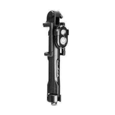 Uchwyt Selfie Stick Monopod Bluetooth Kij Ze Statywem Pilot Czarny
