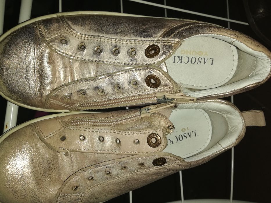 Buciki Lasocki dla dziewczynki, 32, różowo-srebrne