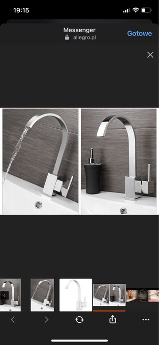 Bateria umywalkowa Chrom