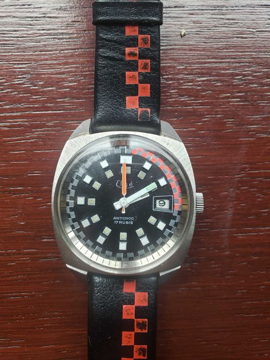 Relogio Automatico Vintage, Anos 70, Marca Cigé, Antichoc - 17 Rubis