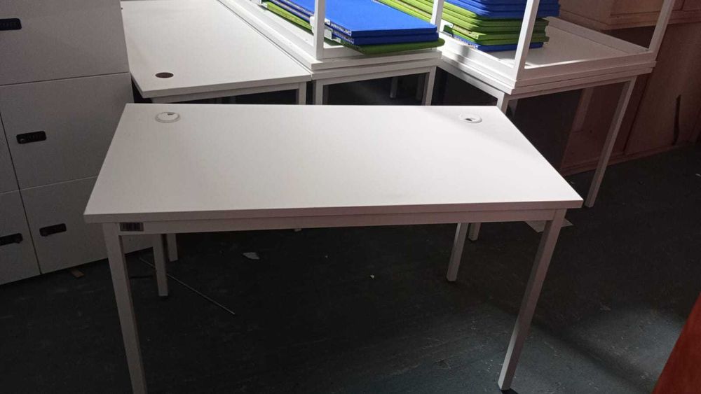 Biurko 120x60 białe stół biurka stoły do biur szkół domu