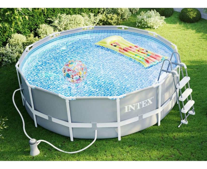 Каркасний басейн 305х99 сходи фільтр насос каркасный бассейн Intex