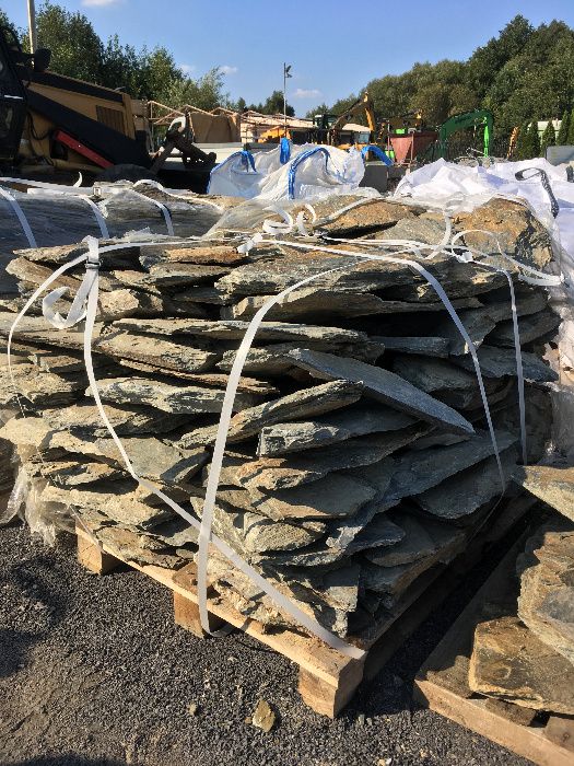 Łupek SZAROGŁAZOWY selekcjonowany / kamień ogrodowy /kamień elewacyjny