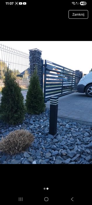 Lampa ogrodowa slupek