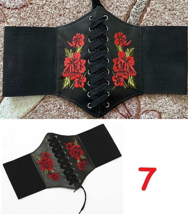 РОЗПРОДАЖ Покращений широкий пояс корсет на шнурівці та липучці ремінь