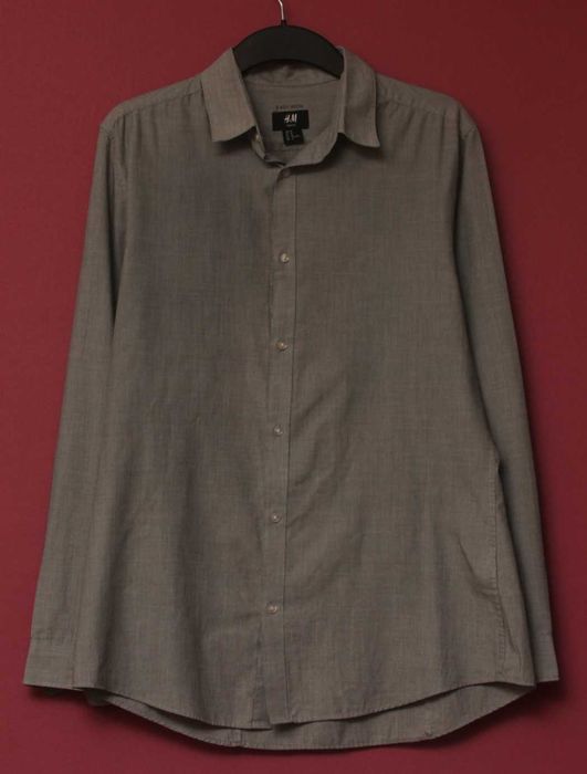 H&M рр  M  рубашка из хлопка и полиестера Easy Iron