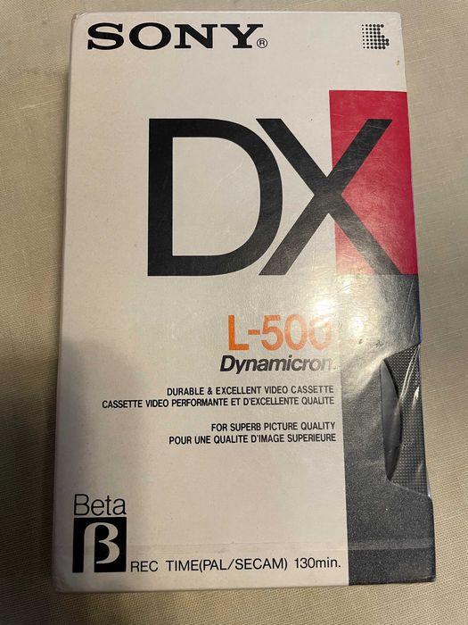 Cassete video Beta Sony DX L-500    NOVA