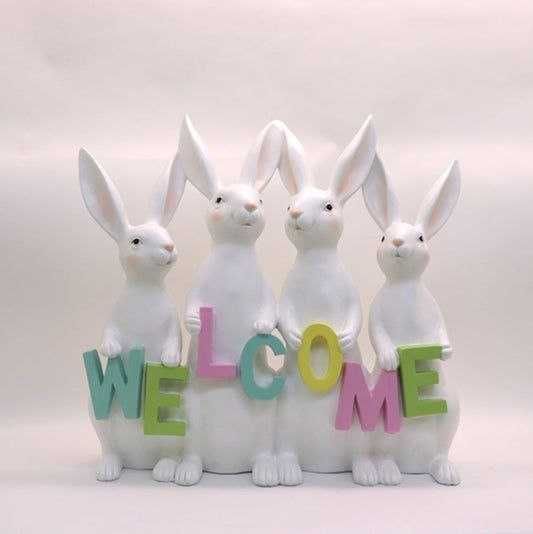 dekoracja Zajączki WELCOME