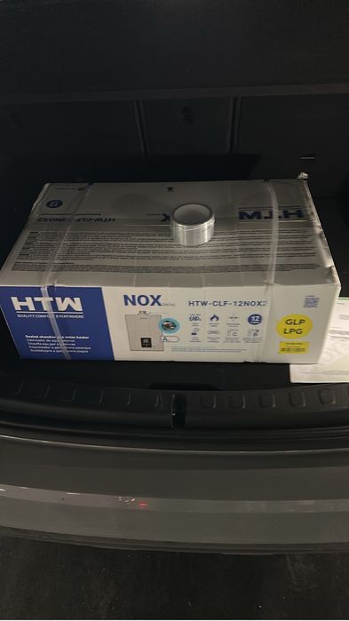 Esquentador HTMnoco na caixa a gas propano