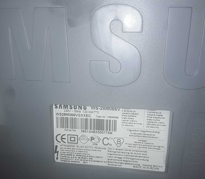 Televisão CRT Samsung 28 polegadas WS28M066V