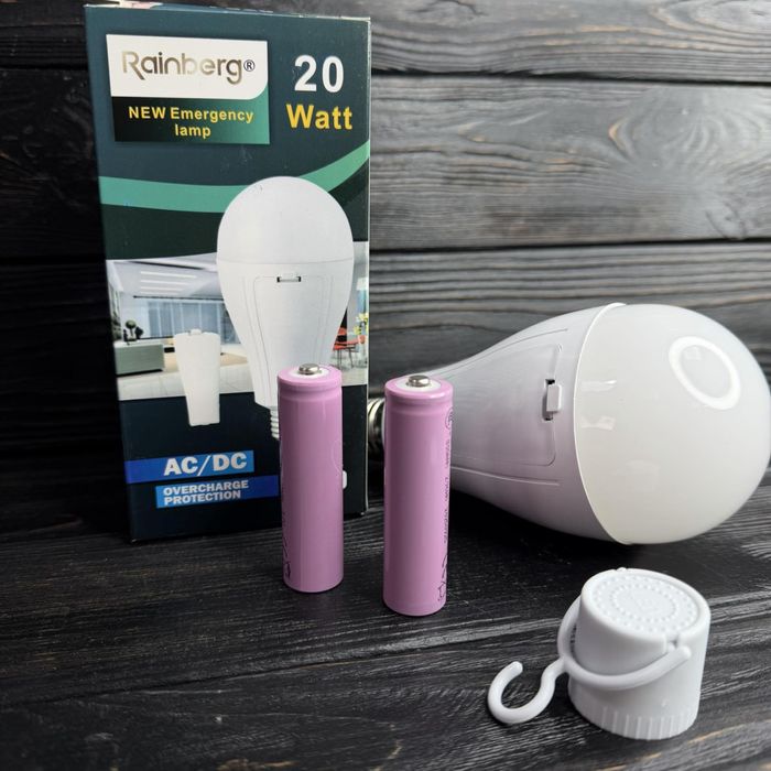 ‼️Лампочка Аккумулярна 30Ват+ тайп си Аварійна коли немає світла ‼️