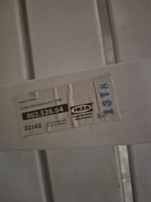 Oryginalny zestaw ogrodowy IKEA Mälarö – stół + krzesło (Biały) • Stan Idealny