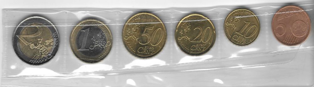 Andorra 2014 - Set 6 moedas lacradas em plástico.