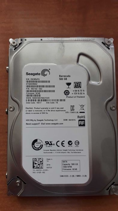 Продам Hdd  seagate 500gb
