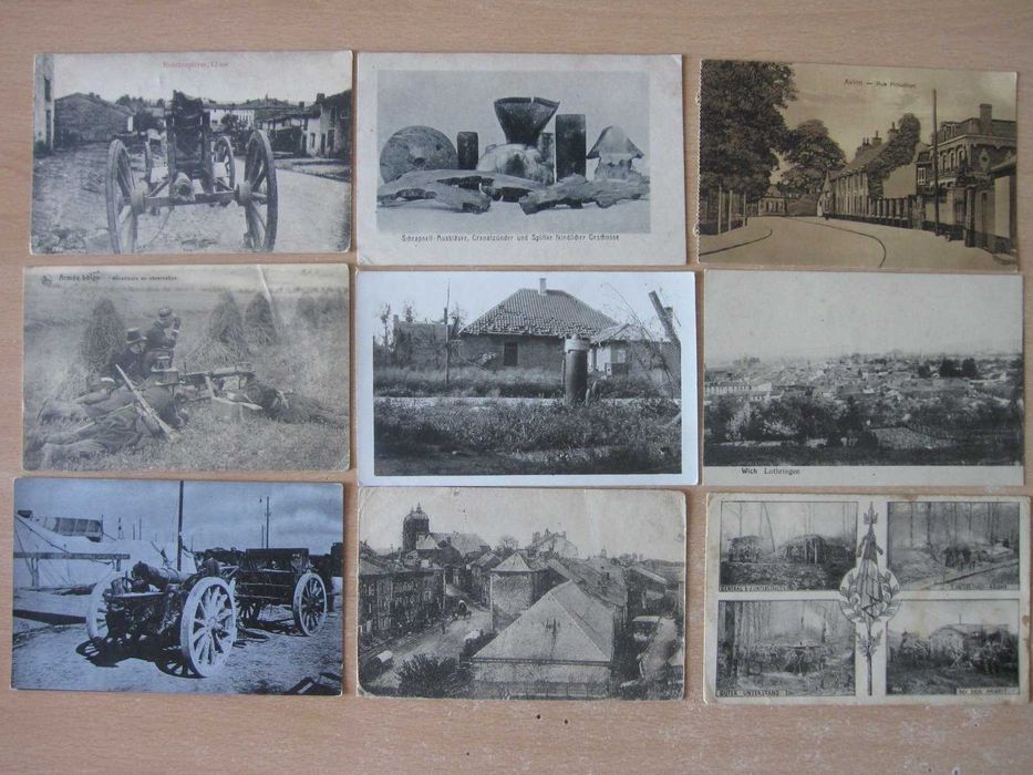 2 EXCELENTES álbuns com 200 postais RAROS da 1.ª Guerra Mundial