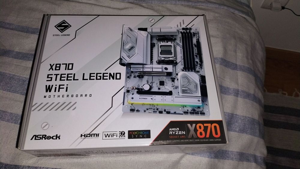 Novos selados X870 ASRock+memória RAM DDR5+Cooler