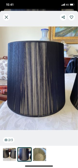 Lote 2 abatjours de luxo /Estrear