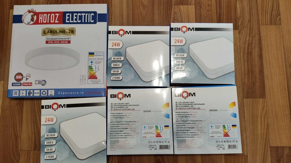 Светильники LED horoz electric,biom