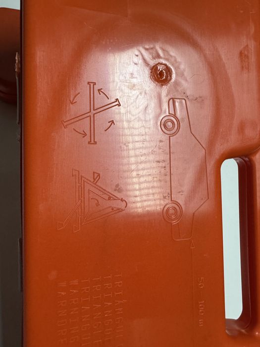 Triângulos Sinalização para carros